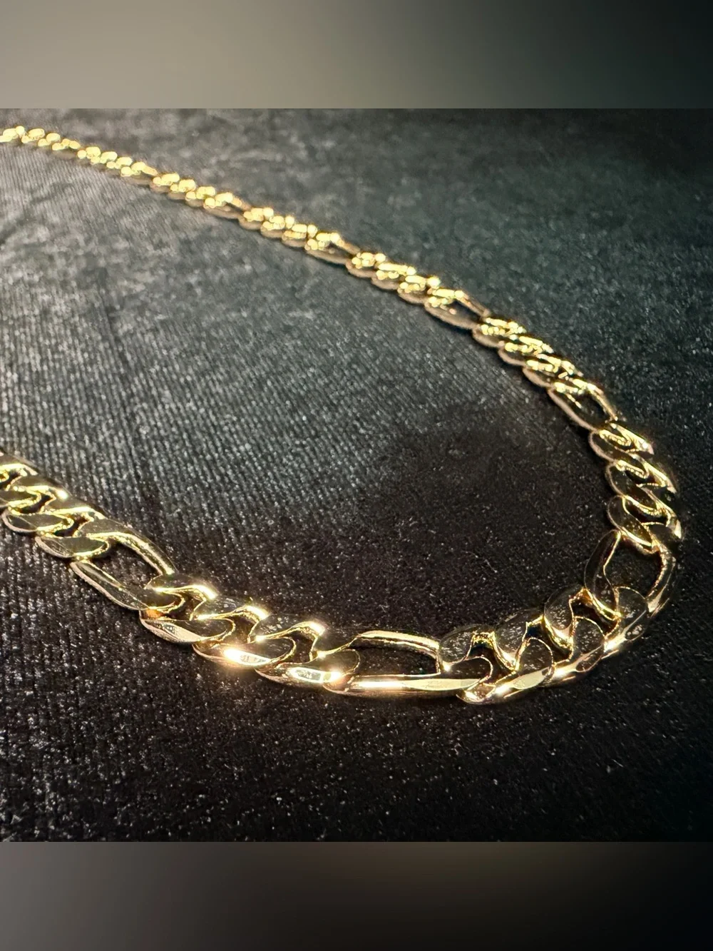 Figaro 20in 8.5MM 14K Stamped Gold Filled Necklace. Get noticed! Brand New.